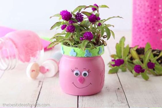pot fleurs rigolos